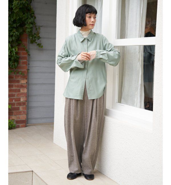 Lbc with Life「綿レーヨンメタルボタンシャツ」|シャツ・ブラウス|