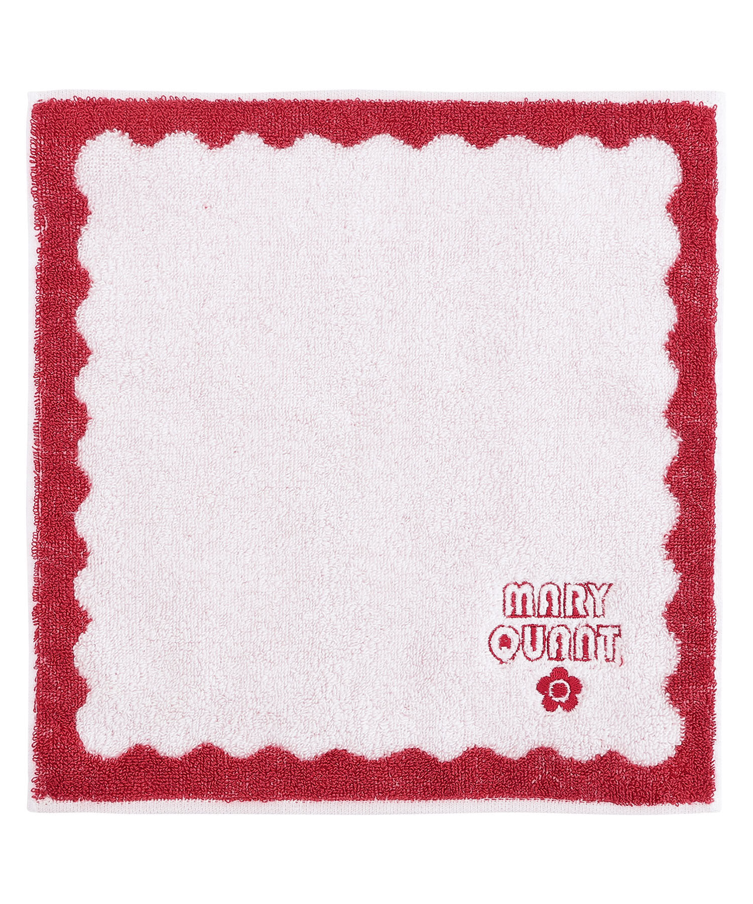 MARY QUANT「ウェーブフレーム ミニタオル」|タオル|ピンク