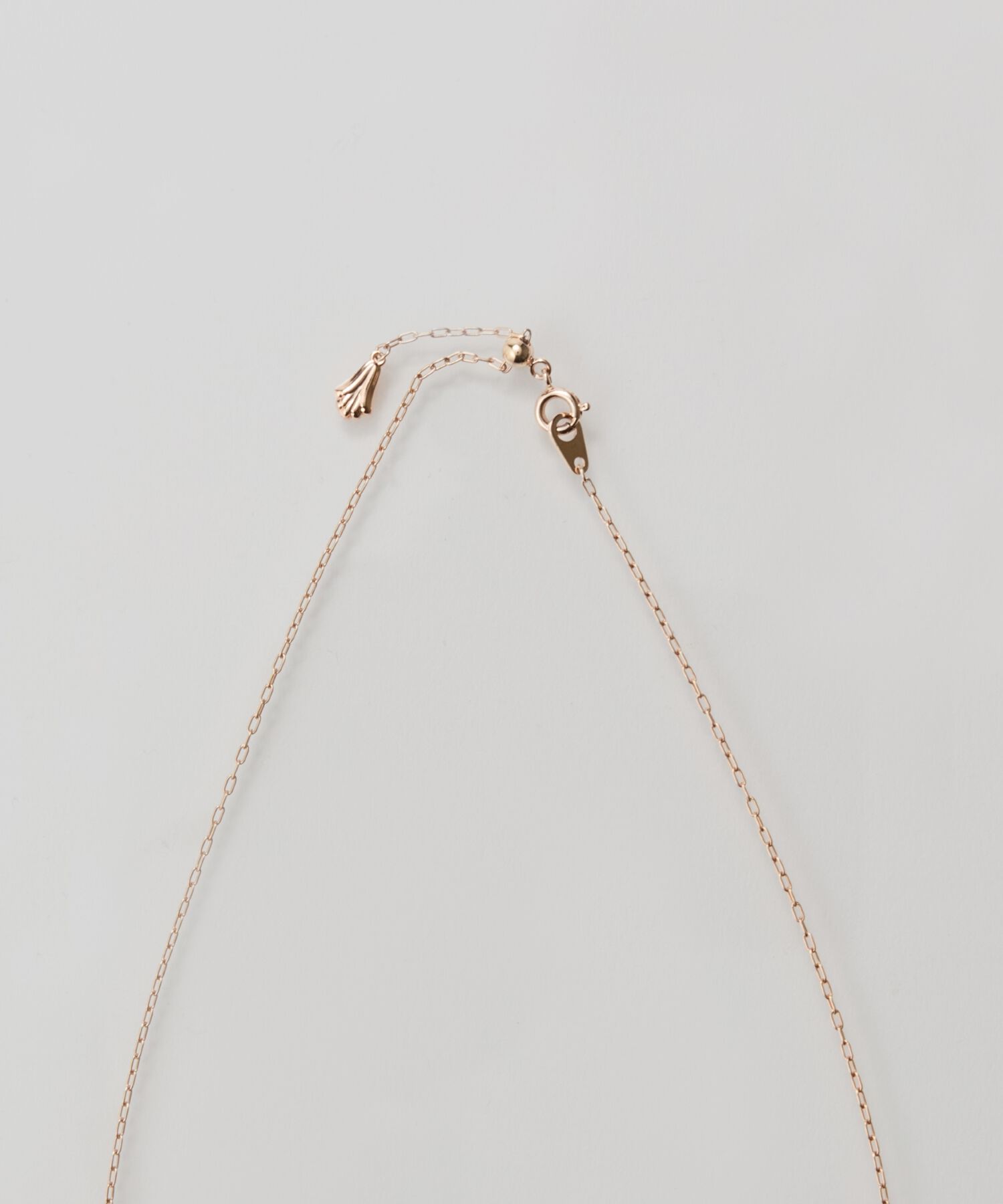 Phoebe「【金属アレルギー対応】ラディアンスビジューYラインネックレス　シャンパンゴールド」|ネックレス|