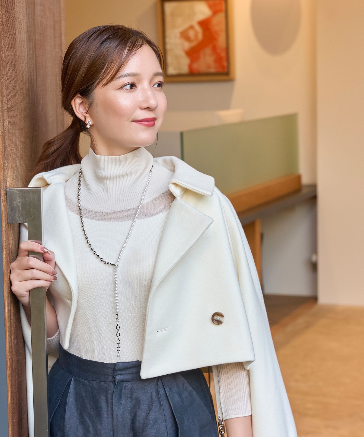 Phoebe「マルチwayメタルボール&times;パールネックレス」|ネックレス|