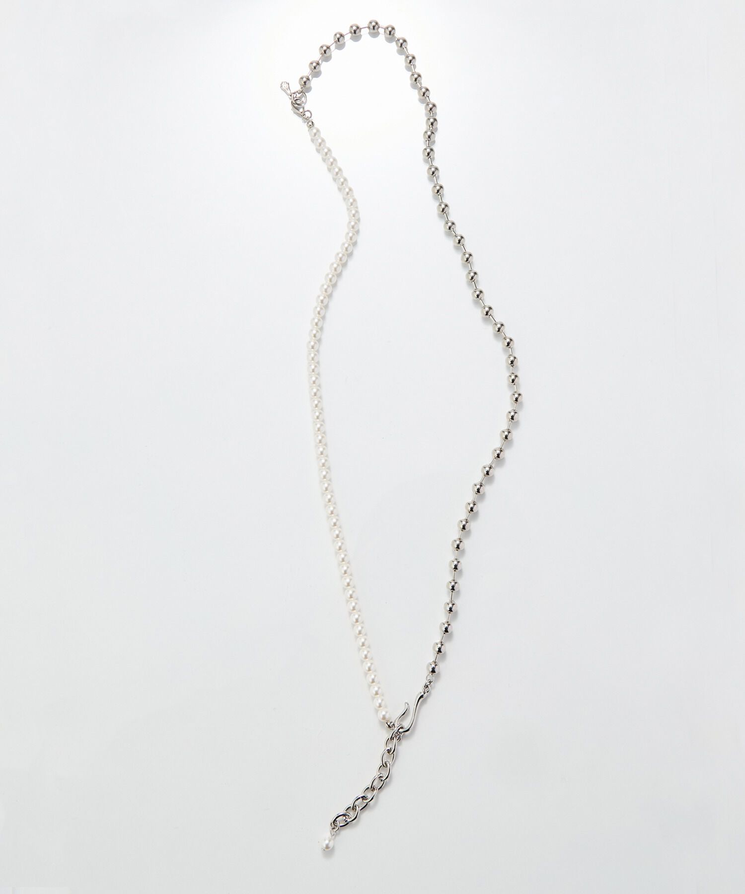 Phoebe「マルチwayメタルボール&times;パールネックレス」|ネックレス|