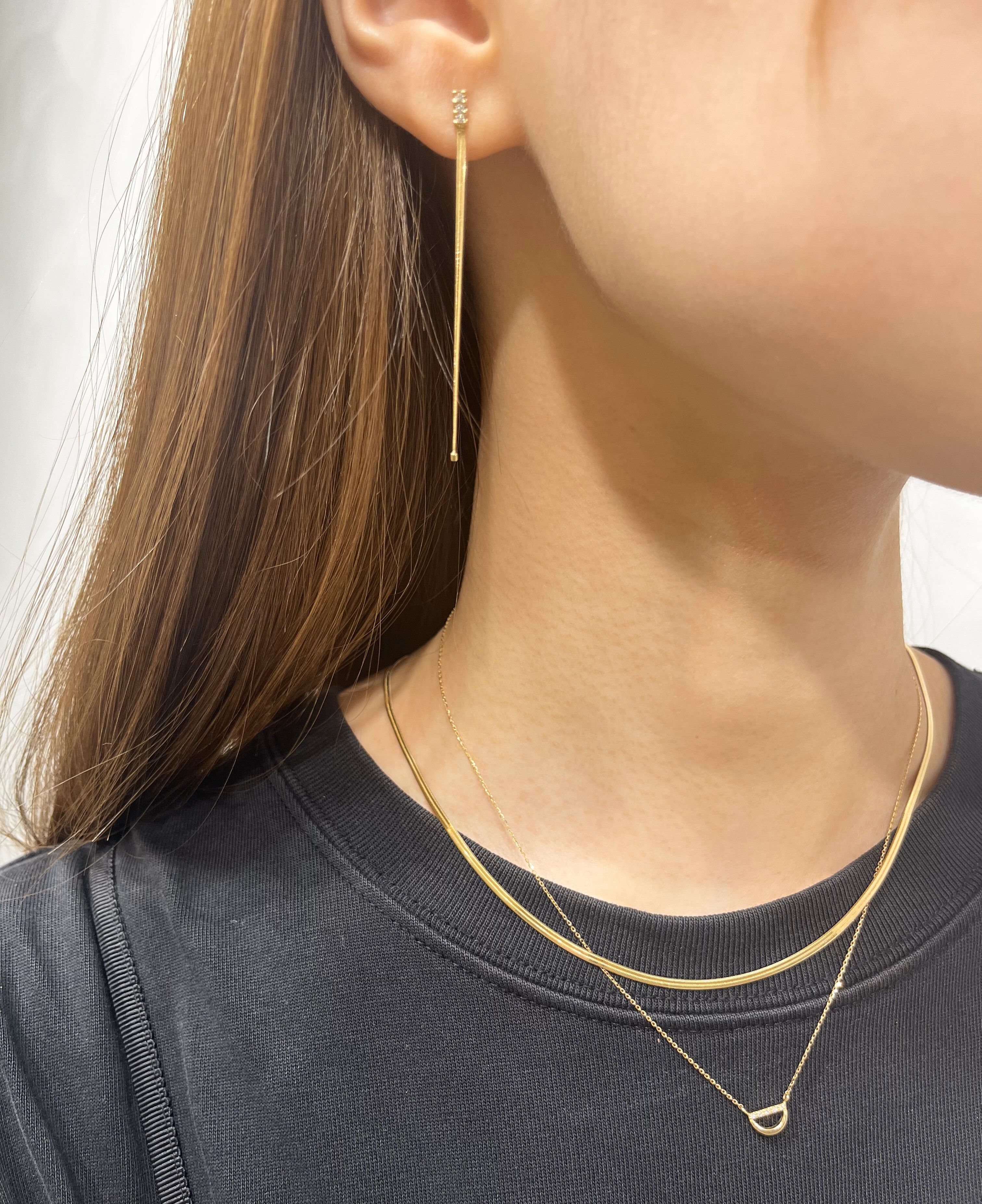 STAR JEWELRY「HERRINGBONE」|ピアス|