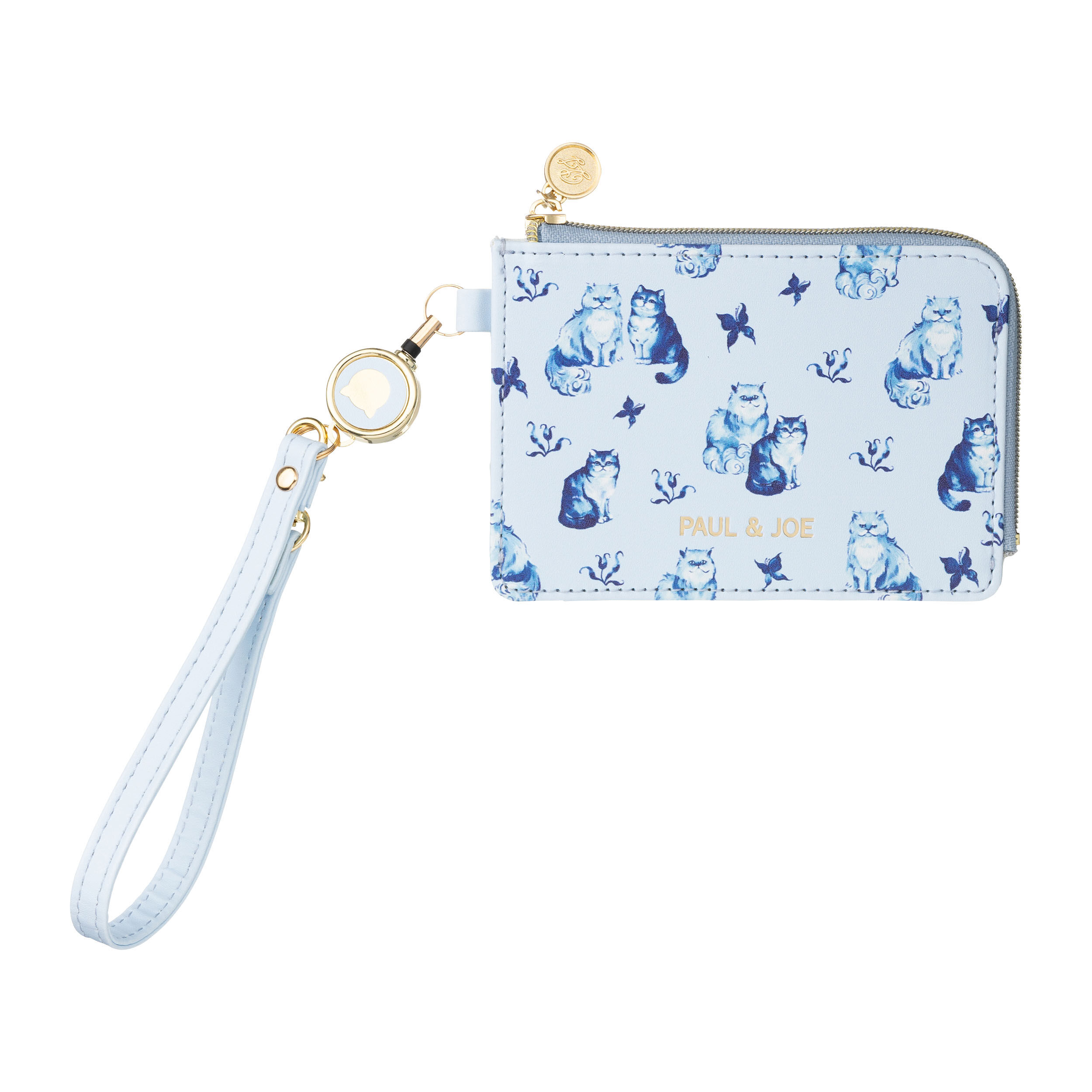 PAUL&JOE「パスケース／ポール＆ジョー」|定期入れ|ブルー