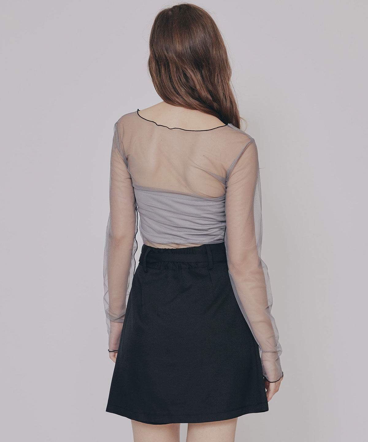 REDYAZEL「バイカラーメロウチュールトップス&times;ベアトップ」|Tシャツ・カットソー|