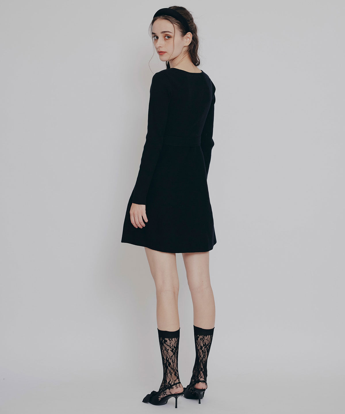 REDYAZEL「ケープSETニットフレアミニワンピース」|ワンピース|