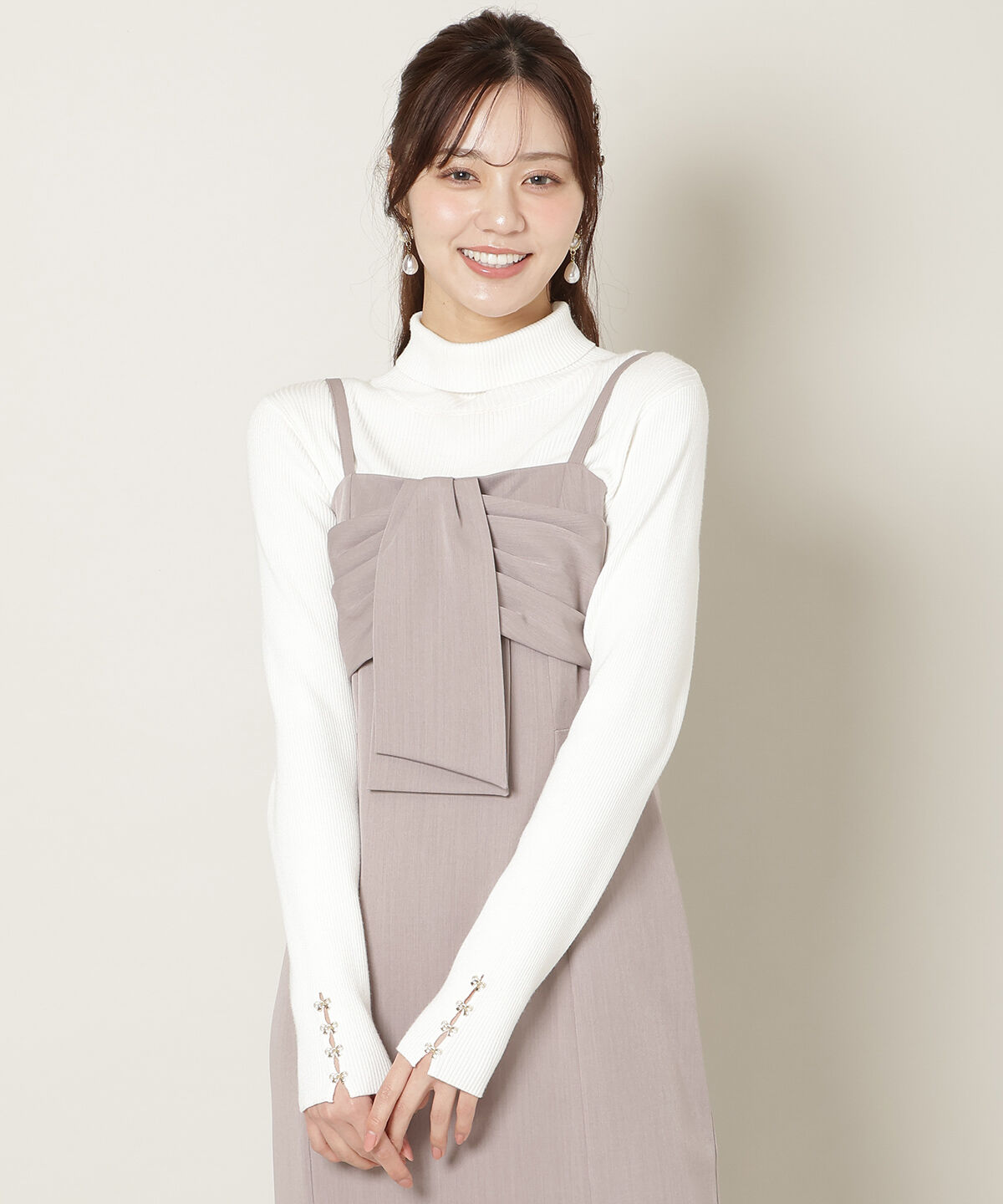 WILLSELECTION「リボンデザインIラインワンピース」|ワンピース|