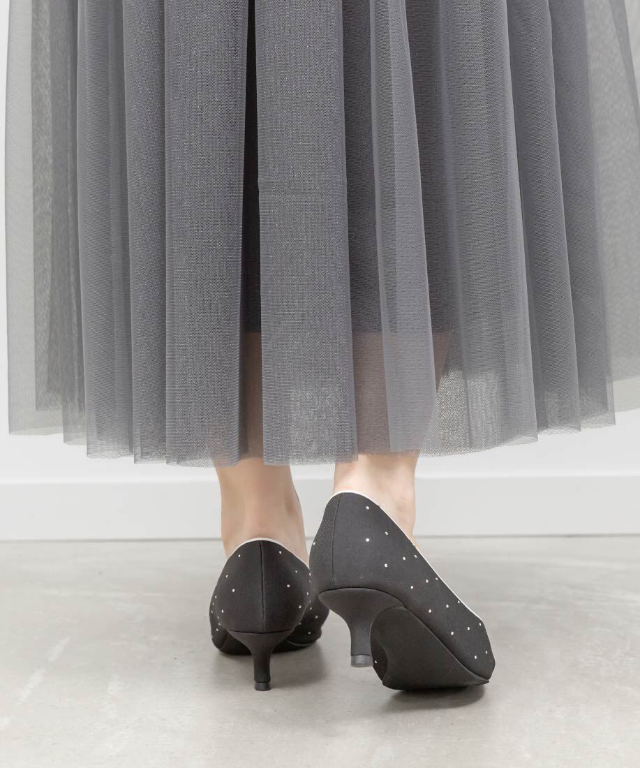  「モノグラムパーツリボンパンプス」|パンプス|