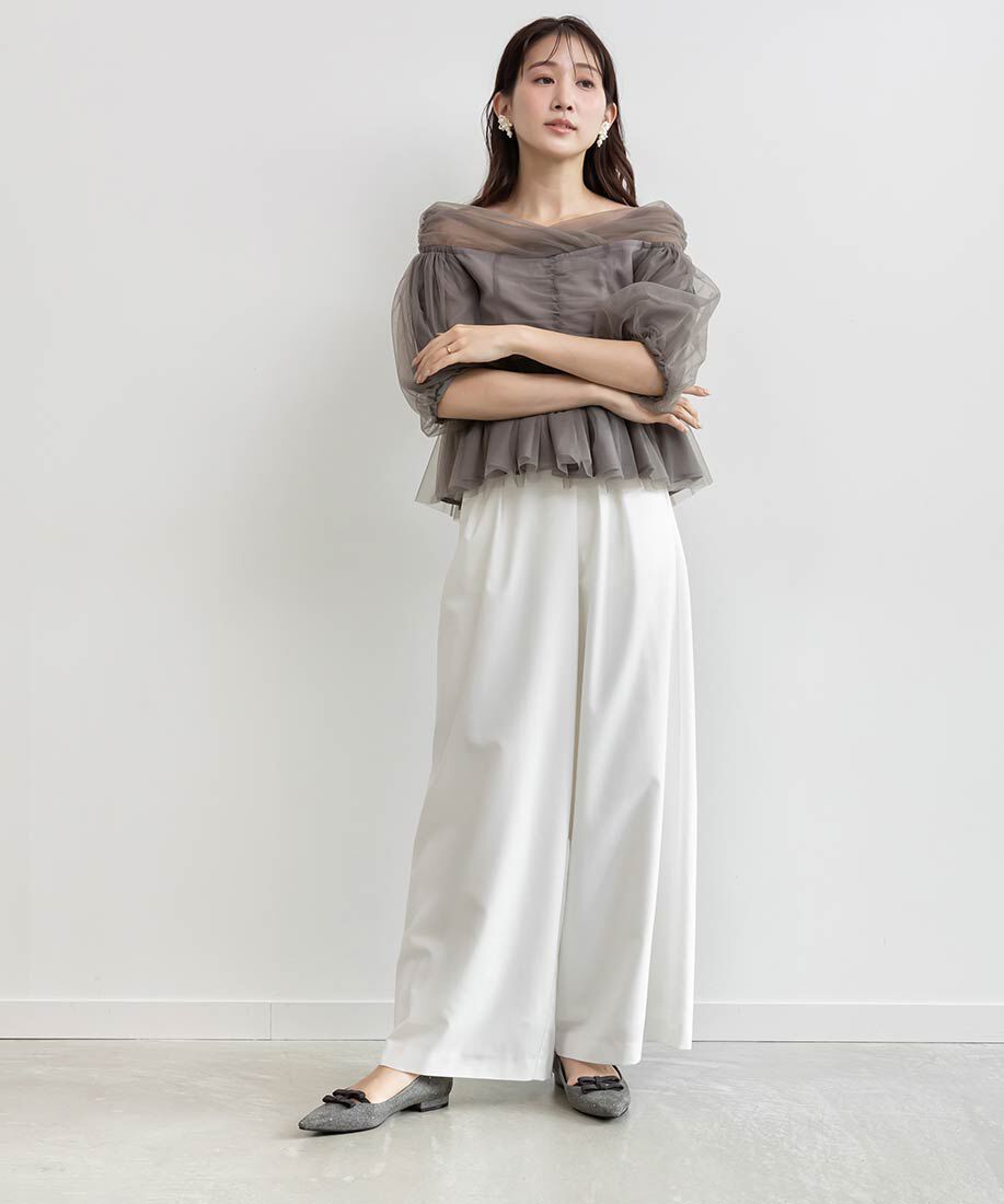  「ミニリボンフラットパンプス」|パンプス|