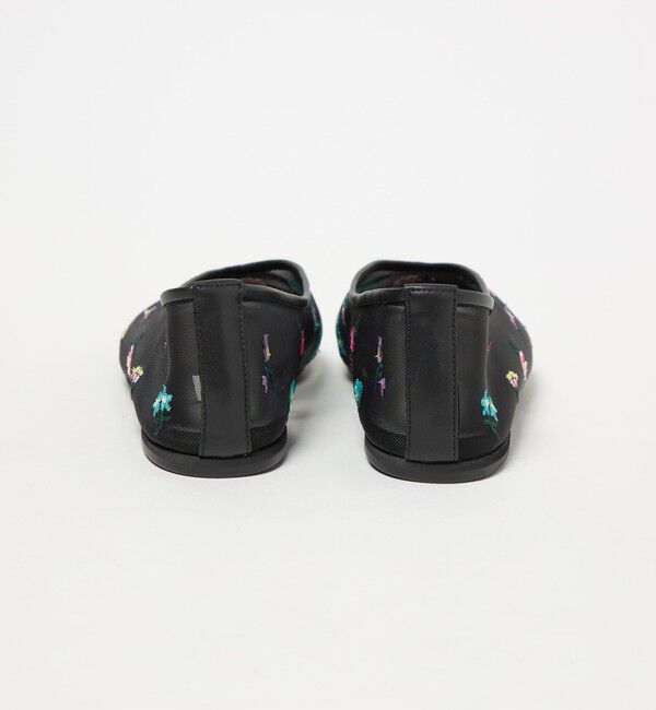 UNITED ARROWS「メッシュ フラワー フラットシューズ」|バレエシューズ|