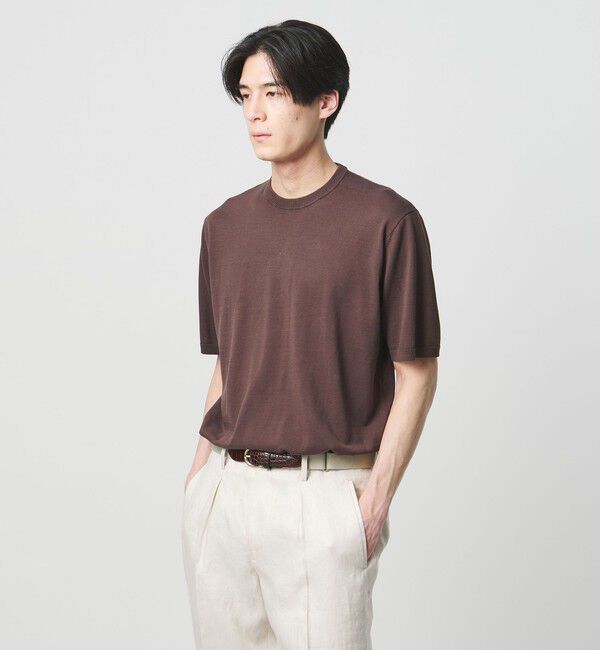 UNITED ARROWS「コットン ニット Tシャツ」|Tシャツ・カットソー|