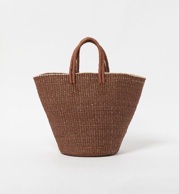 UNITED ARROWS「アバカ ダブルハンドル トートバッグ」|かごバッグ|