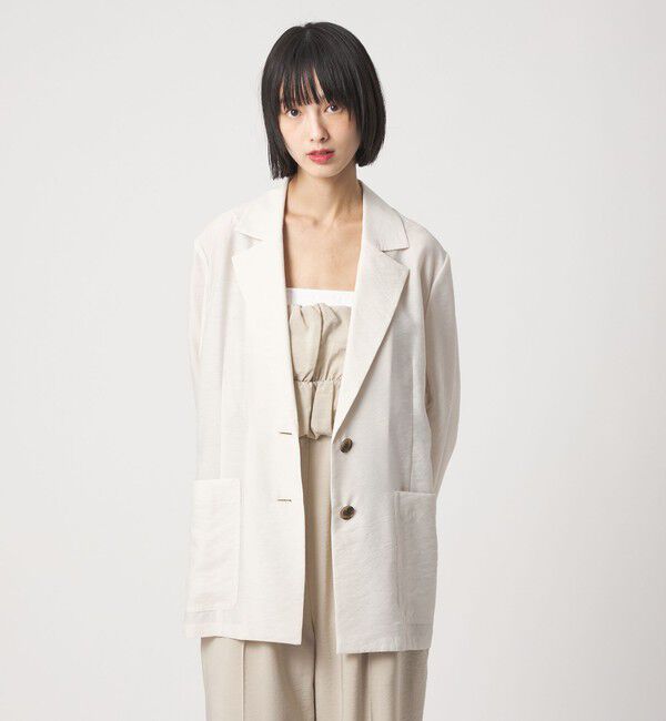 EMMEL REFINES「＜EMMEL REFINES＞EM ライトシアー テーラード ジャケット」|テーラードジャケット|