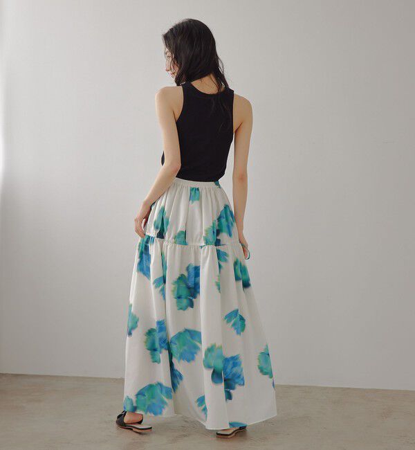 EMMEL REFINES「＜EMMEL REFINES＞EM ビッグフラワー ギャザー フレアスカート」|スカート|