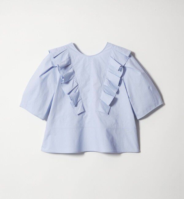 EMMEL REFINES「＜EMMEL REFINES＞EM タックフリル 5スリーブ ブラウス」|シャツ・ブラウス|