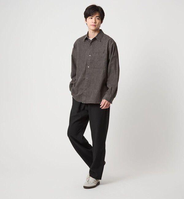 UNITED ARROWS green label relaxing「フェード デニム マイン レギュラーカラー シャツ」|シャツ・ブラウス|