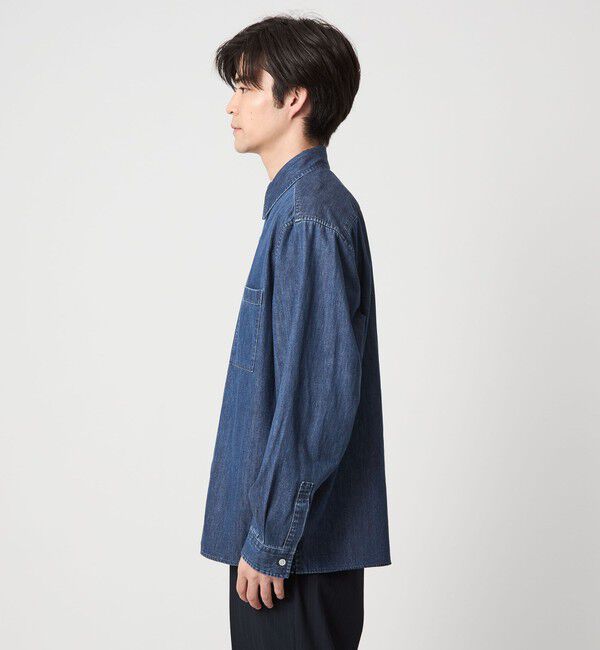 UNITED ARROWS green label relaxing「フェード デニム マイン レギュラーカラー シャツ」|シャツ・ブラウス|