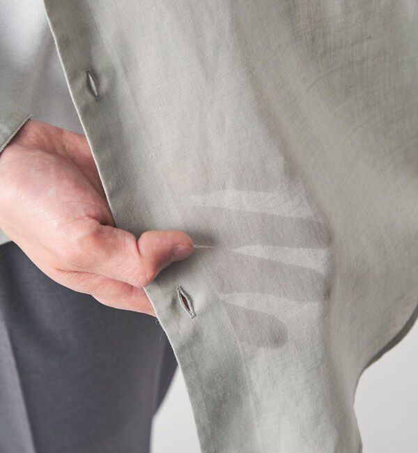 UNITED ARROWS green label relaxing「ラミー ミックス ジャストルーズ 長袖 シャツ」|シャツ・ブラウス|