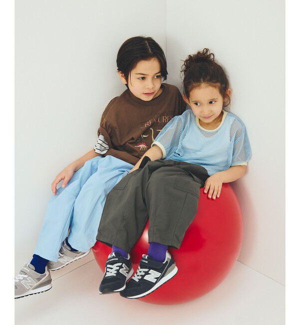 UNITED ARROWS green label relaxing「【スタメンシリーズ】タッサーカーゴパンツ / キッズ  100cm-160cm 撥水 UVカット」|チノ|