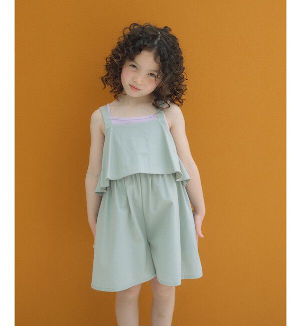 UNITED ARROWS green label relaxing「ラッフルサロペット/ キッズ 120cm-130cm」|オールインワン|