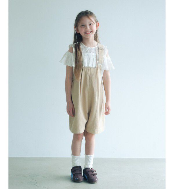 UNITED ARROWS green label relaxing「【COOL CHIC GIRLS STYLE】サロペット ショーツ / キッズ  120cm-160cm」|オールインワン|