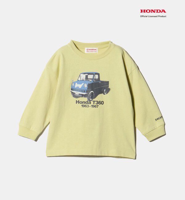 UNITED ARROWS green label relaxing「【別注】＜URBAMENT＞Honda ロングスリーブ Tシャツ / キッズ 100cm-130cm」|Tシャツ・カットソー|YELLOW