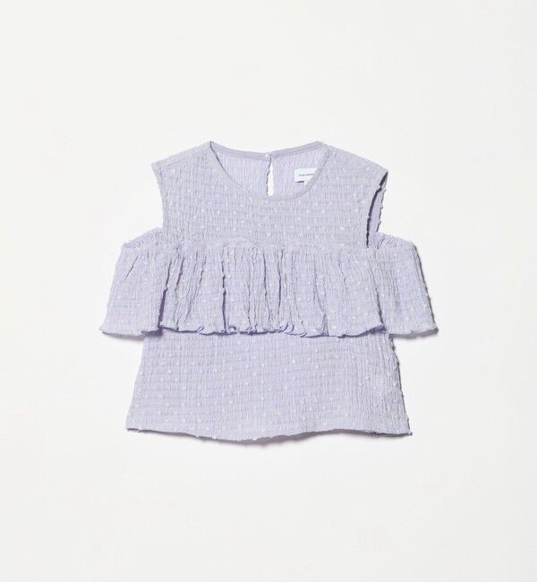 UNITED ARROWS green label relaxing「【COOL CHIC GIRLS STYLE】ラッフルショートスリーブ / キッズ  120cm-160cm」|シャツ・ブラウス|