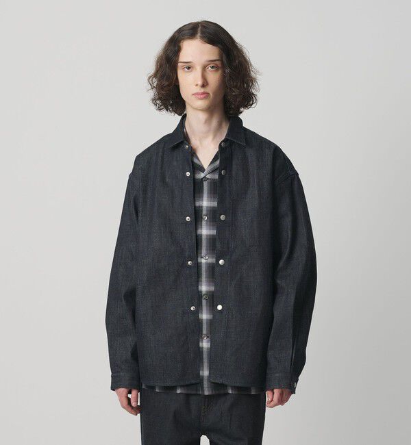 MONKEY TIME「リジッド デニム CPO シャツ」|シャツ・ブラウス|NAVY
