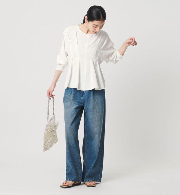 BEAUTY&YOUTH UNITED ARROWS「【WEB限定】ウエストタック ペプラムプルオーバー ウォッシャブル」|Tシャツ・カットソー|