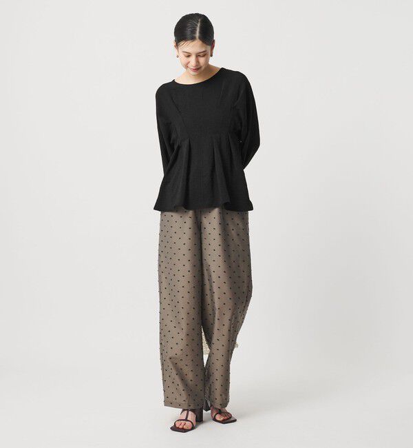 BEAUTY&YOUTH UNITED ARROWS「【WEB限定】ウエストタック ペプラムプルオーバー ウォッシャブル」|Tシャツ・カットソー|