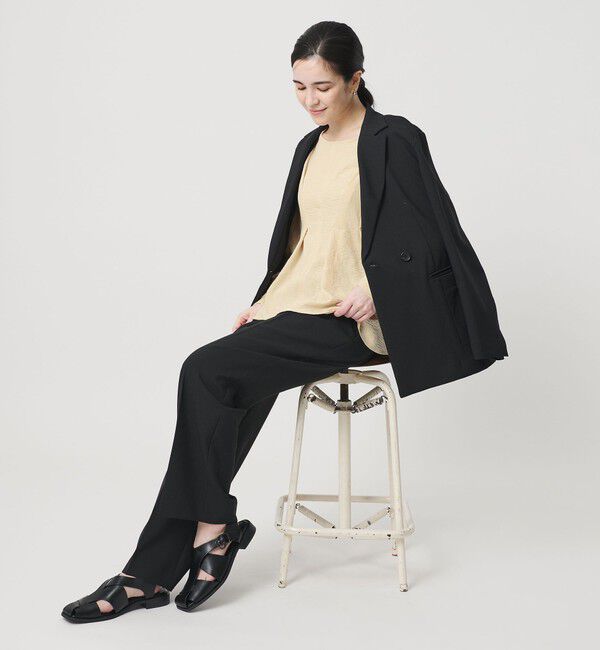 BEAUTY&YOUTH UNITED ARROWS「【WEB限定】ウエストタック ペプラムプルオーバー ウォッシャブル」|Tシャツ・カットソー|