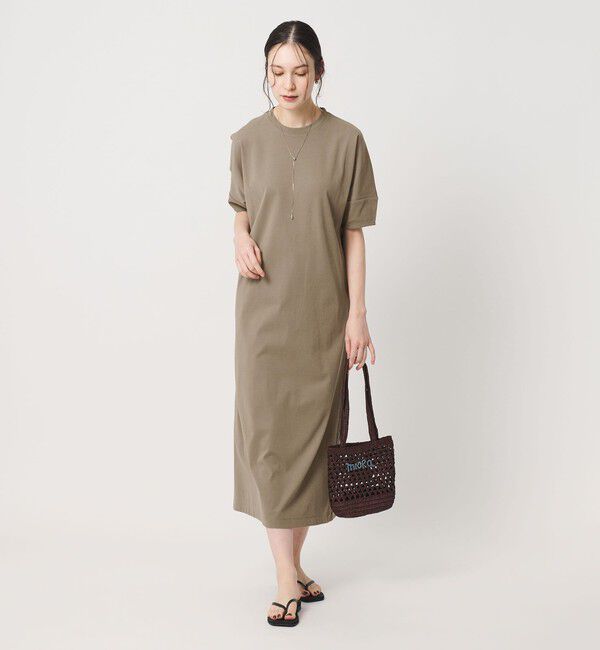 BEAUTY&YOUTH UNITED ARROWS「【WEB限定 Wardrobe DAILY MINIMAL】パフスリーブ カットワンピース UVカット 接触冷感」|ワンピース|