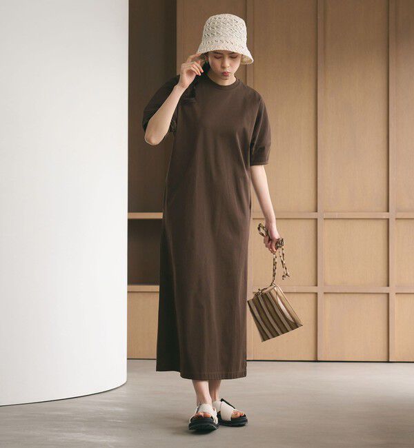 BEAUTY&YOUTH UNITED ARROWS「【WEB限定 Wardrobe DAILY MINIMAL】パフスリーブ カットワンピース UVカット 接触冷感」|ワンピース|