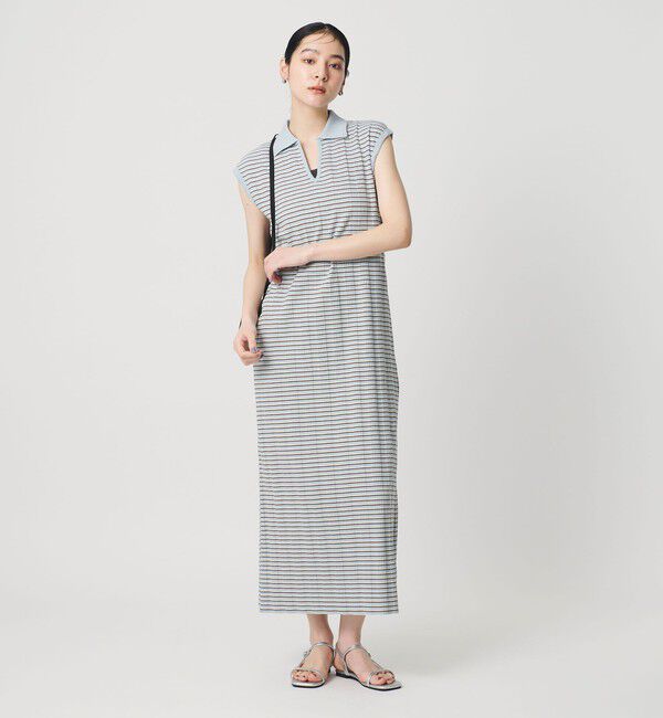 BEAUTY&YOUTH UNITED ARROWS「ボーダー スキッパー マキシワンピース」|ワンピース|