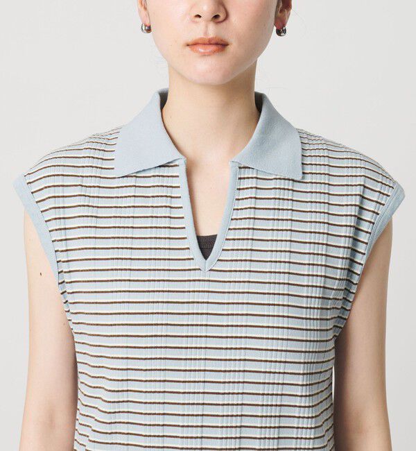 BEAUTY&YOUTH UNITED ARROWS「ボーダー スキッパー マキシワンピース」|ワンピース|