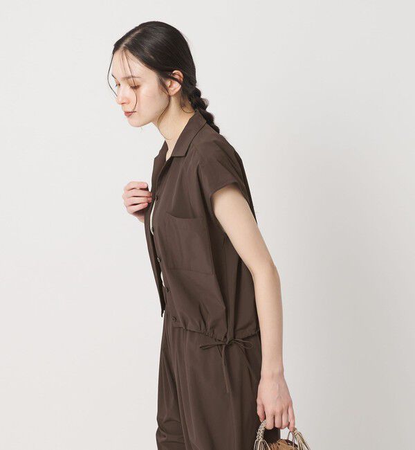 BEAUTY&YOUTH UNITED ARROWS「【WEB限定 Wardrobe DAILY MINIMAL】オープンカラーシャツ＆イージーパンツ 接触冷感 UVカット はっ水」|オールインワン|