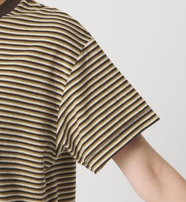 BEAUTY&YOUTH UNITED ARROWS「コットン パイルボーダー ショートスリーブ Tシャツ」|Tシャツ・カットソー|