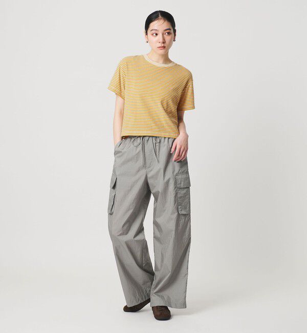 BEAUTY&YOUTH UNITED ARROWS「コットン パイルボーダー ショートスリーブ Tシャツ」|Tシャツ・カットソー|