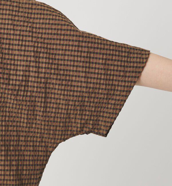 BEAUTY&YOUTH UNITED ARROWS「チェック ドローストリング シャツ ウォッシャブル」|シャツ・ブラウス|