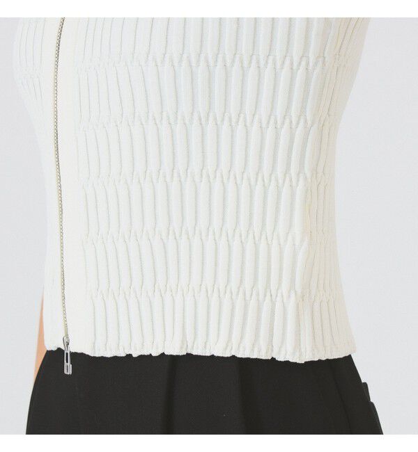 Ray BEAMS 「リブ ジップ ポロ カーディガン」|カーディガン|