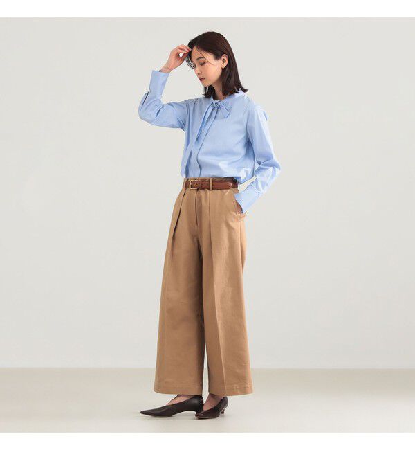 Demi-Luxe BEAMS 「コットン リボンタイ シャツ」|シャツ・ブラウス|