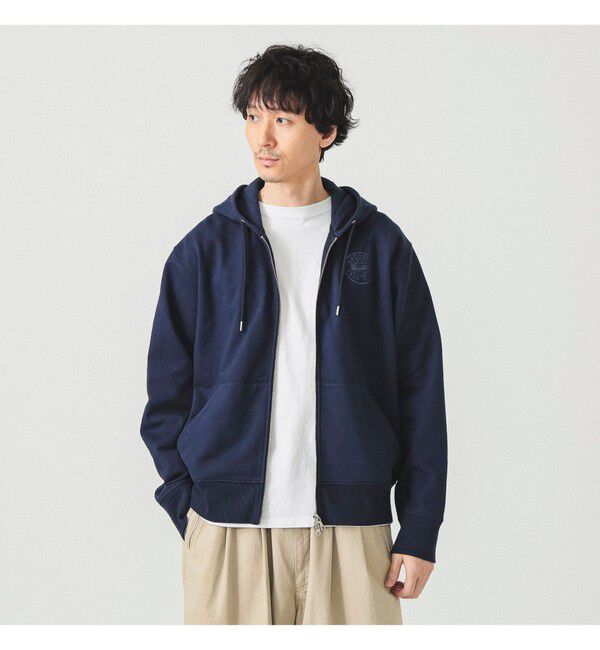 BEAMS「【別注】LACOSTE / フルジップパーカー」|スウェット・ジャージ|