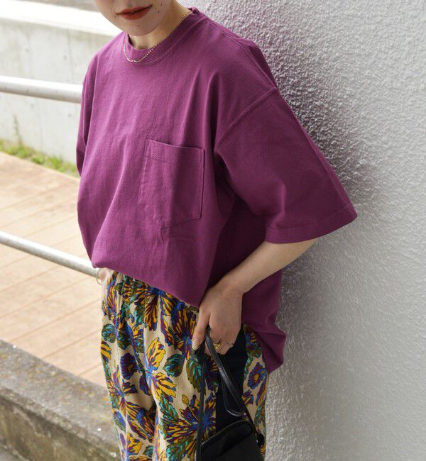 SHIPS any「SHIPS any: "COTTON USA"  ヘビーウェイト クルーネック ポケット Tシャツ」|Tシャツ・カットソー|