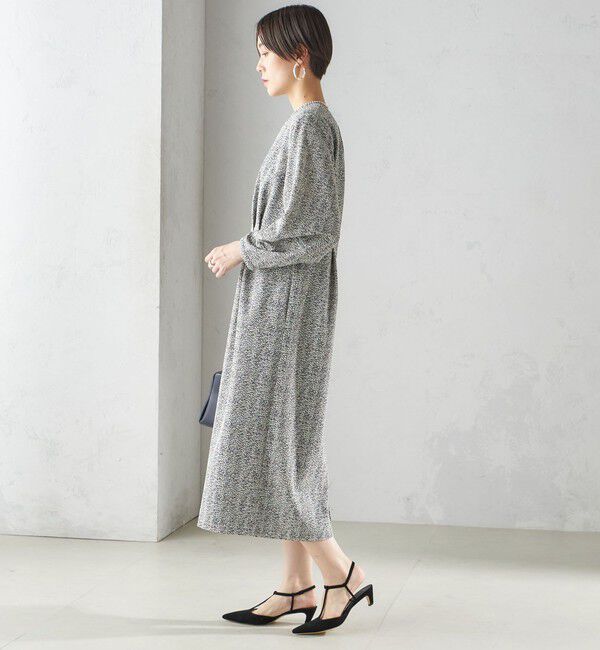 SHIPS for women「〈手洗い可能〉起毛 レース Iライン ワンピース」|ワンピース|