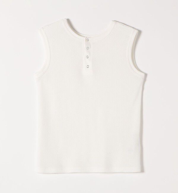 SHIPS any「《一部追加予約》SHIPS any:〈洗濯機可能〉ワッフル ヘンリーネック 2WAY ノースリーブ TEE」|タンクトップ|