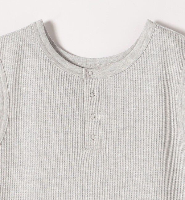 SHIPS any「《一部追加予約》SHIPS any:〈洗濯機可能〉ワッフル ヘンリーネック 2WAY ノースリーブ TEE」|タンクトップ|