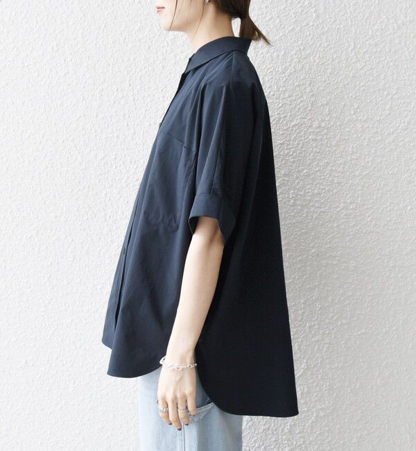 SHIPS any「SHIPS any:〈洗濯機可能〉タイプライター スリット ポケット ビッグ シャツ」|シャツ・ブラウス|