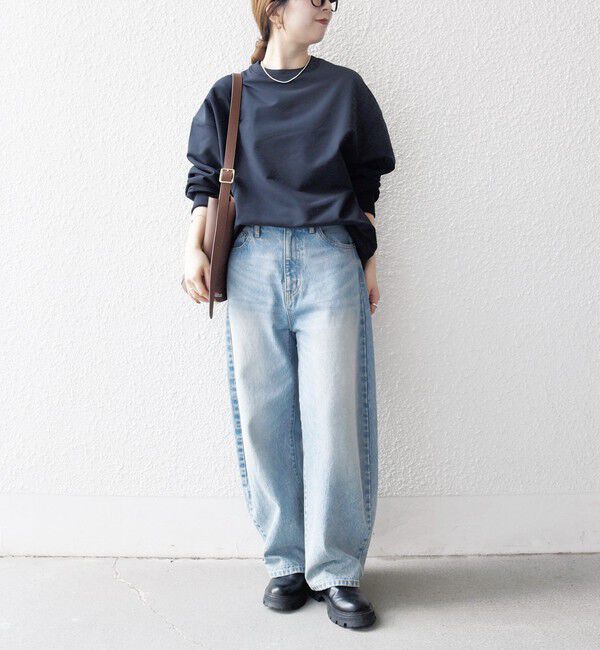 SHIPS any「SHIPS any:〈洗濯機可能〉裏起毛 クルーネック コクーン プルオーバー」|Tシャツ・カットソー|