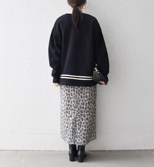 SHIPS any「SHIPS any:〈洗濯機可能〉裏起毛 パールモチーフ 刺繍 ワイド スウェット」|スウェット・ジャージ|