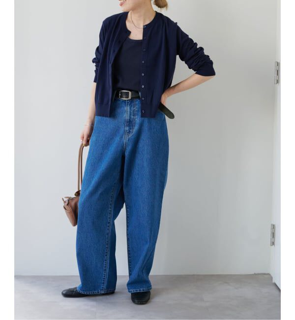 OUTDOOR PRODUCTS Usual Things「ハイゲージコットンコンパクトクルーネックカーディガン」|カーディガン|