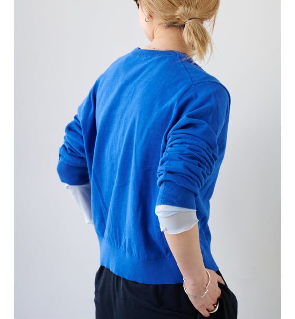 OUTDOOR PRODUCTS Usual Things「ハイゲージコットンコンパクトクルーネックカーディガン」|カーディガン|